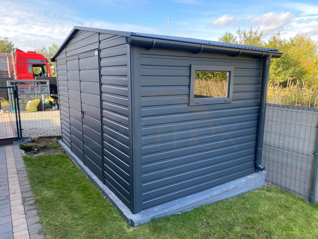 Gerätehaus aus Metall, Blech Gartenhaus Abverkauf, kaufen